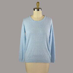 TERRANOVA CELESTE BLUE MARLED KNIT SWEATER